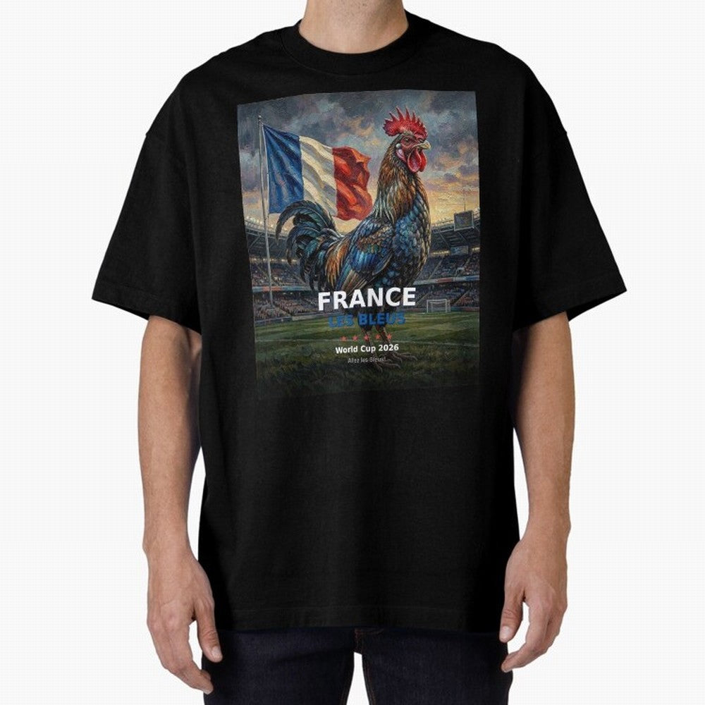 France Les Bleus - World Cup 2026 Soccer Fan Tee Classic T-Shirt Follow the FIFA World Cup 2026 USA Canada Mexico Journey through Messi, Neymar and Mbappe Highlights, Argentina and Brazil Pride, Vintage Soccer Flavor, Modern Football Stars,