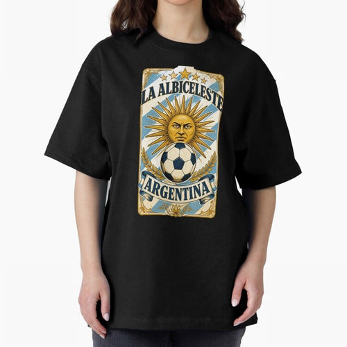 Argentina Soccer Sun - La Albiceleste Vintage Champions Football Fan T-Shirt Classic T-Shirt Show Up for the Glory of FIFA World Cup 2026 USA Canada Mexico Spirit, with Brazil, Portugal and Argentina, Haaland and Mbappe, Vintage Soccer Flavor,