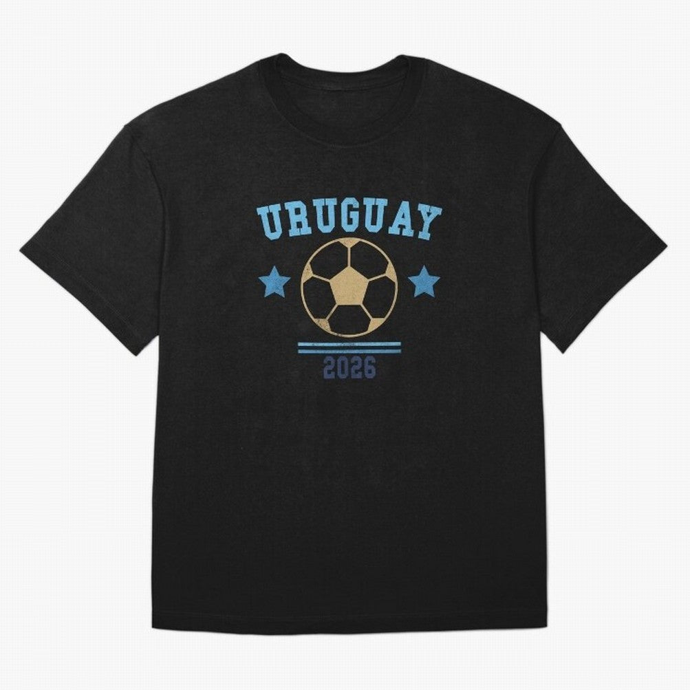 Uruguay 2026 ¡ª Vintage Soccer Tee Classic T-Shirt Follow FIFA World Cup 2026 Group Stage Spirit, Centered on Netherlands, Messi, CR7 and Mbappe, Supporter Pride, Iconic Celebrations, Legendary Names and Global Match Day Energy; Made for Collectors