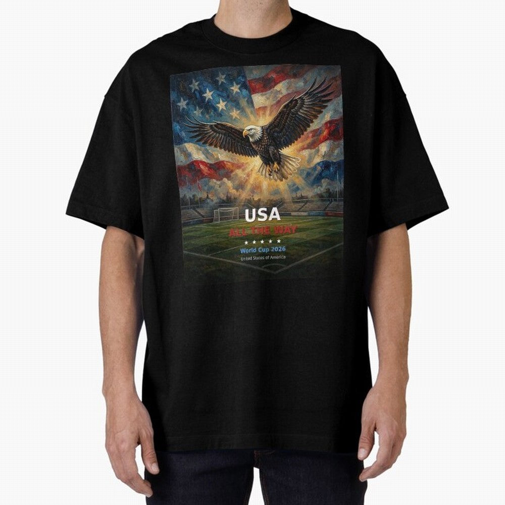 USA All The Way - American Eagle Soccer World Cup 2026 Tee Classic T-Shirt Join Supporters Worldwide for the FIFA World Cup 2026 Journey through CR7 Highlights, England and Germany Pride, Global Supporter Spirit, Legendary Goals, National Colors