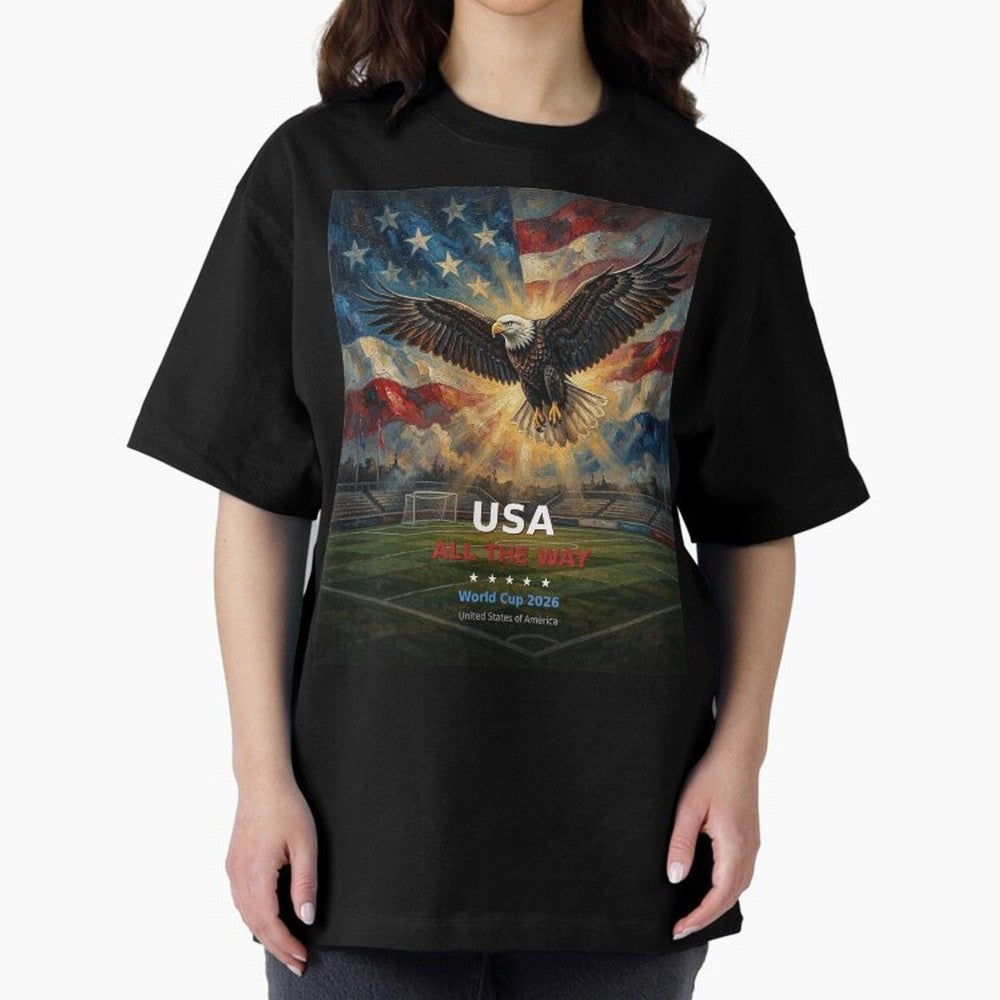 USA All The Way - American Eagle Soccer World Cup 2026 Tee Classic T-Shirt Join Supporters Worldwide for the FIFA World Cup 2026 Journey through CR7 Highlights, England and Germany Pride, Global Supporter Spirit, Legendary Goals, National Colors