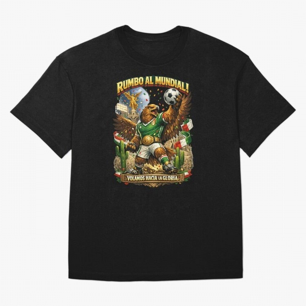 Mexico World Cup 2026 Eagle Fan Art Classic T-Shirt Honor the Football Icons of FIFA World Cup 2026 Group Stage Spirit, Featuring Spain and Netherlands, Messi, Neymar and Mbappe, Football Passion, Legendary Performances, Festival Vibes and