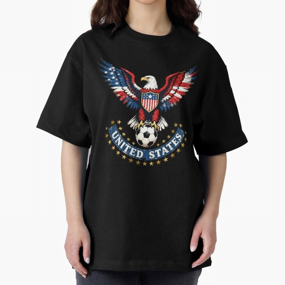 USA Soccer Eagle - United States Football Fan Classic T-Shirt Unlock the FIFA World Cup 2026 Group Stage Journey through Haaland and Mbappe Highlights, England Pride, Football Passion, Legendary Performances, Festival Vibes and Supporter Community;