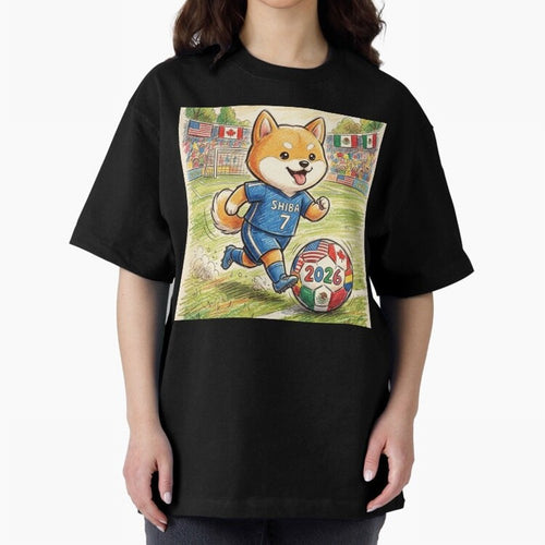 2026 World Cup Shiba Inu Ace #7 - Stadium Action Art Classic T-Shirt Join Supporters Worldwide for FIFA World Cup 2026 USA Canada Mexico Connected to Cristiano Ronaldo, Spain and Netherlands Energy, Football Festival Excitement, Trophy Ambitions,