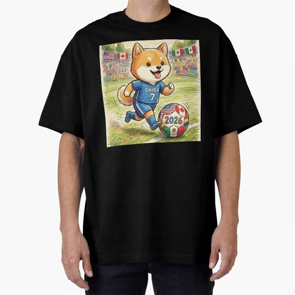 2026 World Cup Shiba Inu Ace #7 - Stadium Action Art Classic T-Shirt Join Supporters Worldwide for FIFA World Cup 2026 USA Canada Mexico Connected to Cristiano Ronaldo, Spain and Netherlands Energy, Football Festival Excitement, Trophy Ambitions,