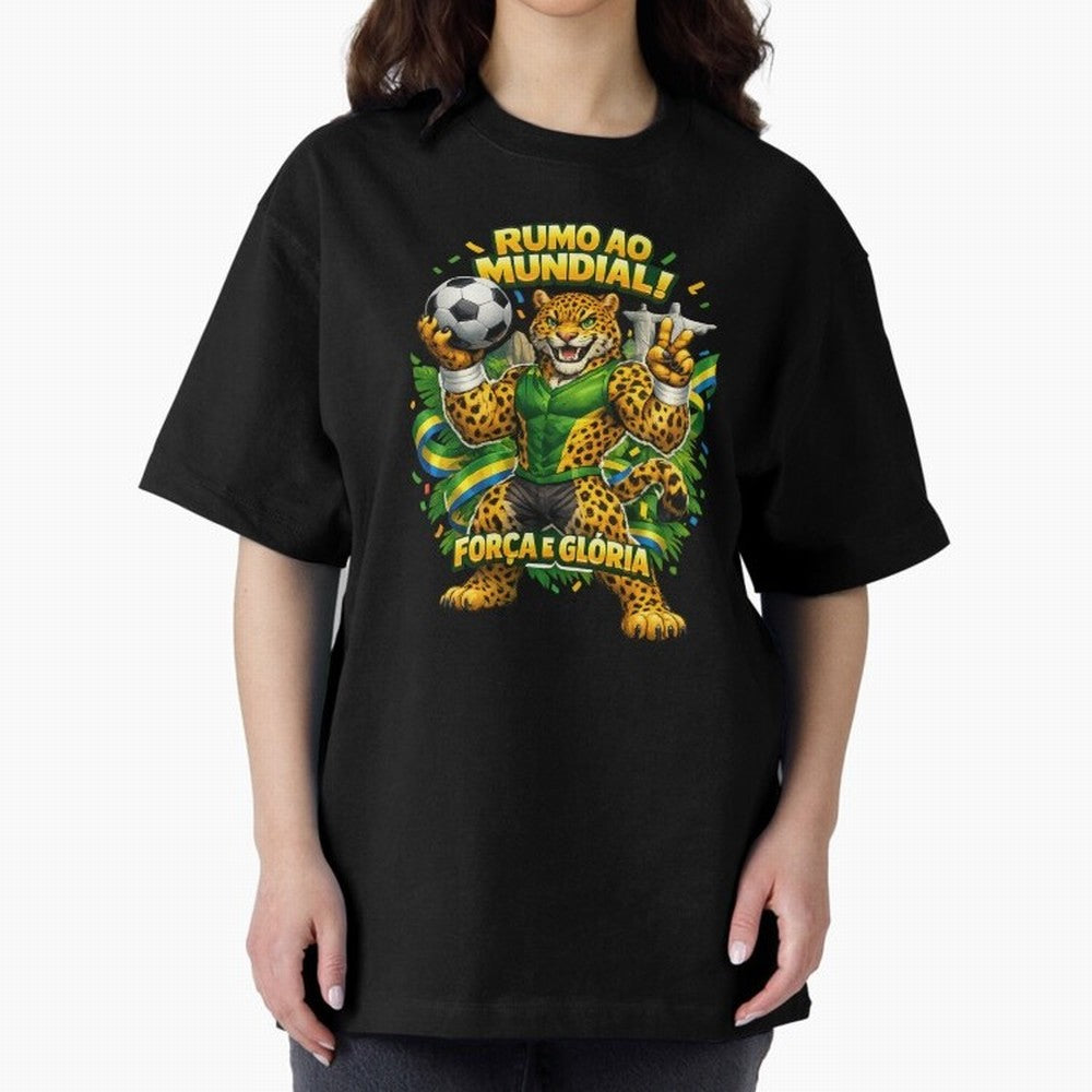 Brazil World Cup 2026 Jaguar Fan Art Classic T-Shirt Celebrate National Team Dreams in FIFA World Cup 2026 USA Canada Mexico Spirit, Made for Spain, Mbappe, Match Day Excitement, Supporter Culture, Golden Goals and Global Football Passion; Ideal
