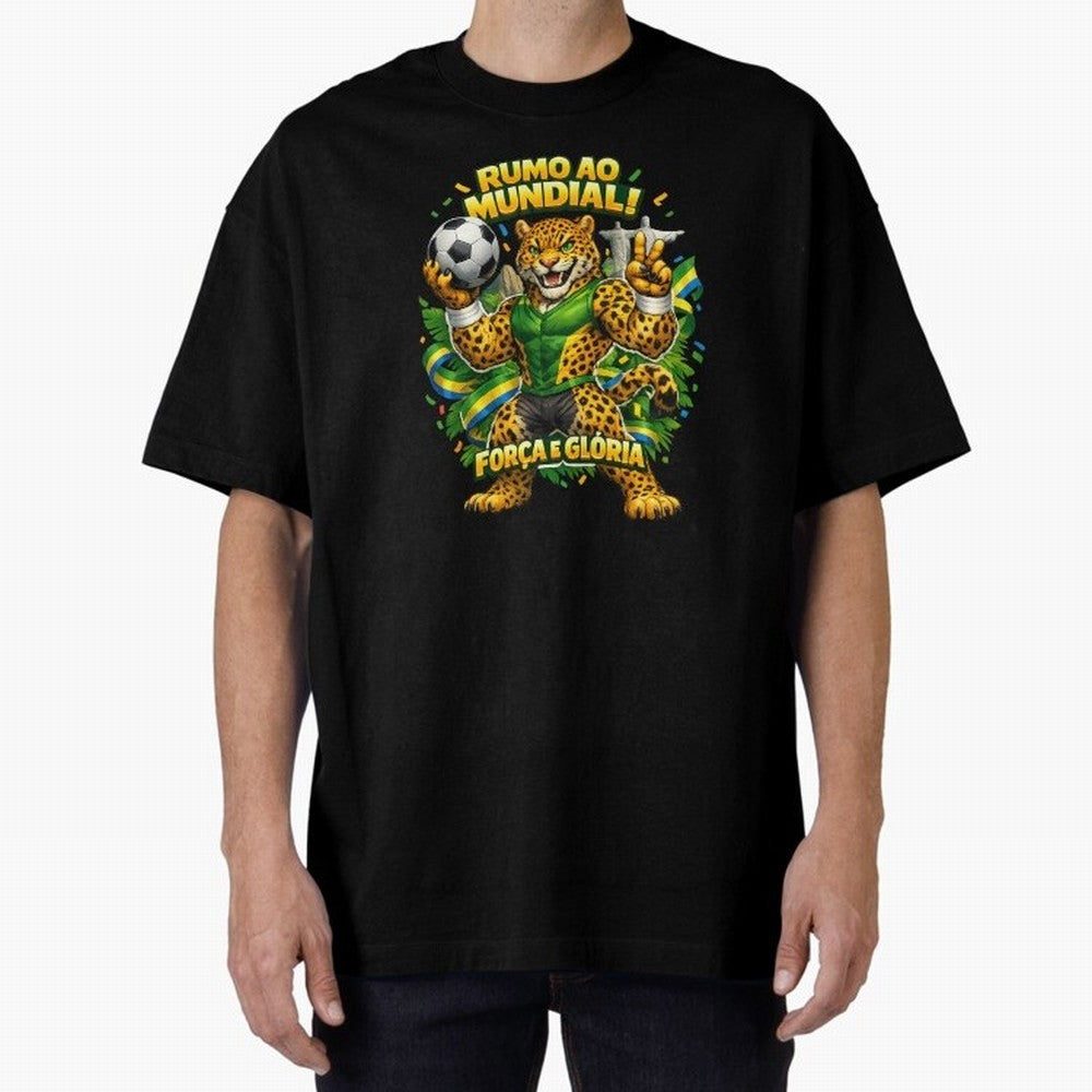 Brazil World Cup 2026 Jaguar Fan Art Classic T-Shirt Celebrate National Team Dreams in FIFA World Cup 2026 USA Canada Mexico Spirit, Made for Spain, Mbappe, Match Day Excitement, Supporter Culture, Golden Goals and Global Football Passion; Ideal