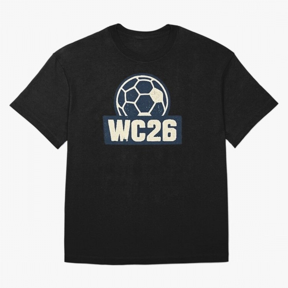 WC26 Retro Soccer Ball Vintage Football Fan Design Classic T-Shirt Support Your Favorite Stars during FIFA World Cup 2026 for Fans of Neymar, Haaland and Cristiano Ronaldo and Spain and Netherlands, Bringing Classic Soccer Heritage, Championship