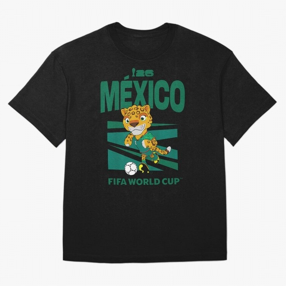 Kids World Cup26 Mexico Mascot Ball Classic T-Shirt Follow FIFA World Cup 2026 USA Canada Mexico Connected to Messi, Spain Energy, Vintage Soccer Flavor, Modern Football Stars, National Flags and Final Night Emotion; Created for Match Day Parties,