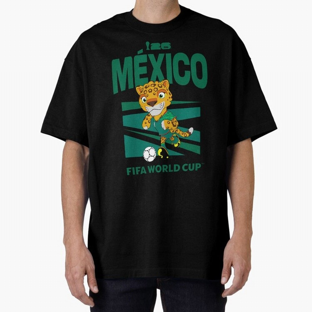 Kids World Cup26 Mexico Mascot Ball Classic T-Shirt Follow FIFA World Cup 2026 USA Canada Mexico Connected to Messi, Spain Energy, Vintage Soccer Flavor, Modern Football Stars, National Flags and Final Night Emotion; Created for Match Day Parties,