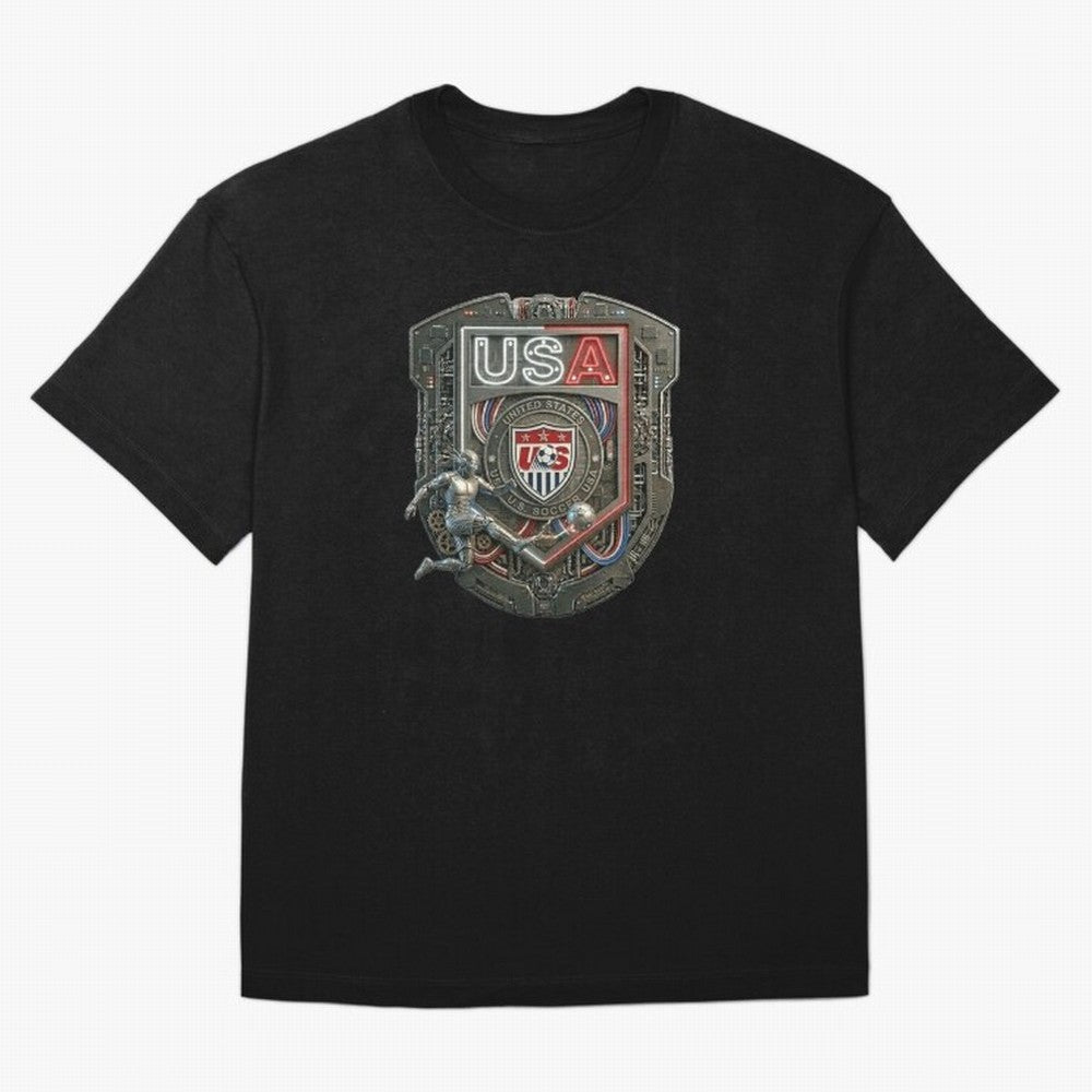 USA SOCCER SHIELD KICKING BALL Classic T-Shirt Bring Stadium Energy to Match Day Hype around FIFA World Cup 2026 Group Stage, Messi, Neymar and Mbappe, Germany, Global Supporter Spirit, Legendary Goals, National Colors and Tournament Celebration;