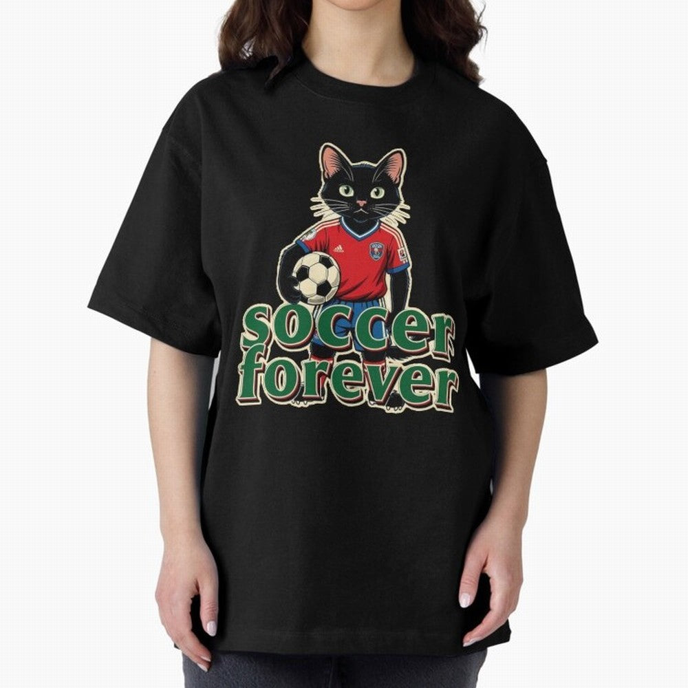 Soccer Forever Retro Cat Classic T-Shirt Celebrate Unforgettable Nights in Match Day Hype around FIFA World Cup 2026 USA Canada Mexico, Cristiano Ronaldo, France and Portugal, Football History, Final Match Energy, Crowd Noise and Once in a Lifetime
