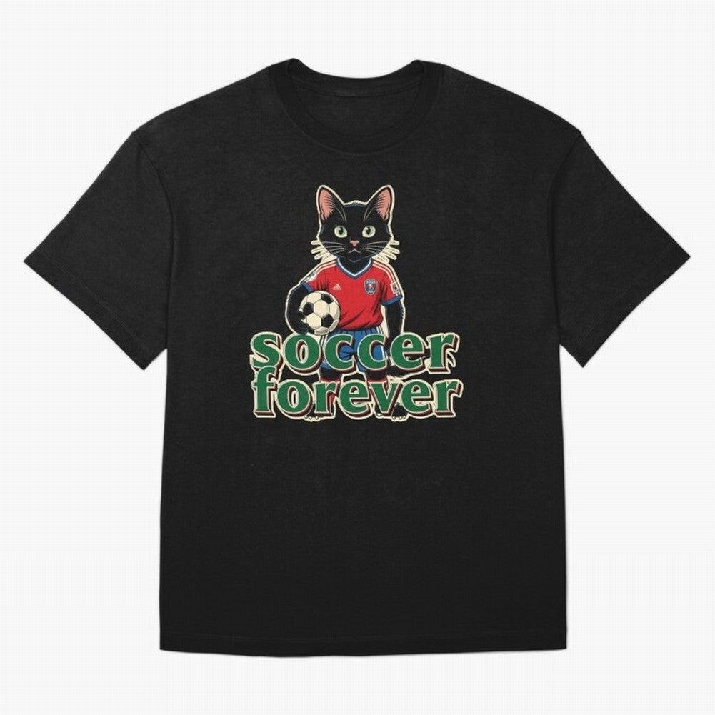 Soccer Forever Retro Cat Classic T-Shirt Celebrate Unforgettable Nights in Match Day Hype around FIFA World Cup 2026 USA Canada Mexico, Cristiano Ronaldo, France and Portugal, Football History, Final Match Energy, Crowd Noise and Once in a Lifetime