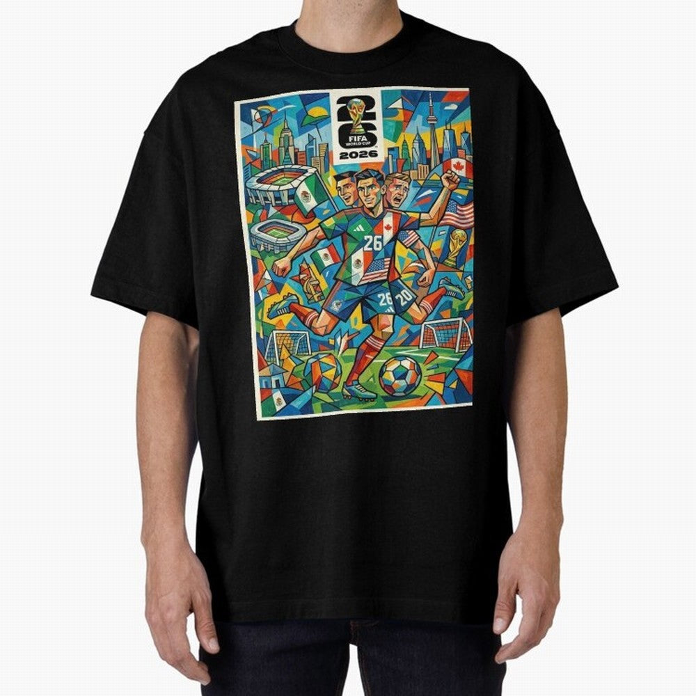 Go World Classic T-Shirt Bring Champion Energy into Global Football Passion for FIFA World Cup 2026 Group Stage, with Haaland and Mbappe, Portugal, Spain and Germany, Goal Celebration Energy, Supporter Heritage, Football Icons and Worldwide