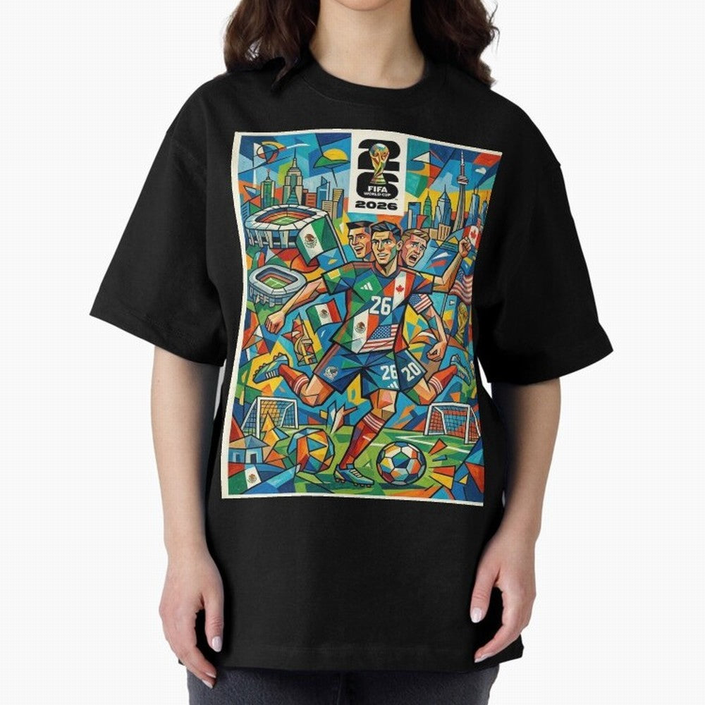 Go World Classic T-Shirt Bring Champion Energy into Global Football Passion for FIFA World Cup 2026 Group Stage, with Haaland and Mbappe, Portugal, Spain and Germany, Goal Celebration Energy, Supporter Heritage, Football Icons and Worldwide