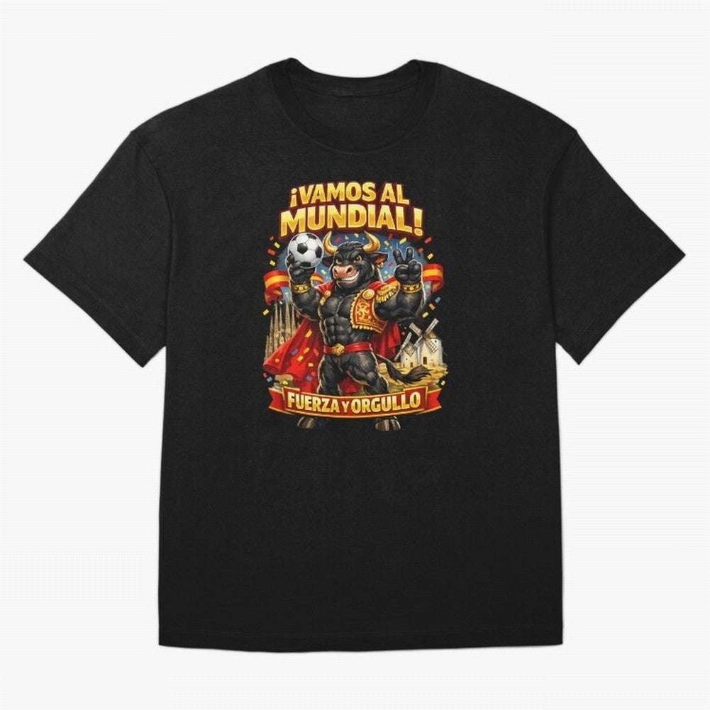 Spain World Cup 2026 Bull Fan Shirt Classic T-Shirt Celebrate Supporters United by FIFA World Cup 2026 USA Canada Mexico with Neymar, Argentina and Brazil Energy, Championship Spirit, Famous Goals, Roaring Crowds and International Football Unity;