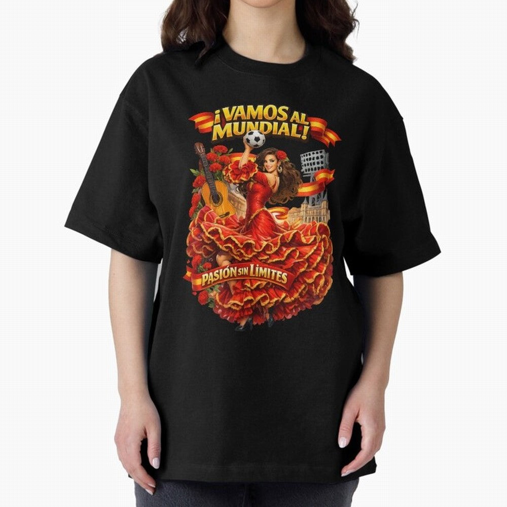 Spanish Flamenco Football Fan Shirt ¨C Unique World Cup 2026 Supporter Design Classic T-Shirt Join Global Football Passion for FIFA World Cup 2026 USA Canada Mexico, with Mbappe, England, France and Netherlands, Football Passion, Legendary