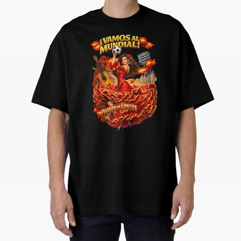 Spanish Flamenco Football Fan Shirt ¨C Unique World Cup 2026 Supporter Design Classic T-Shirt Join Global Football Passion for FIFA World Cup 2026 USA Canada Mexico, with Mbappe, England, France and Netherlands, Football Passion, Legendary