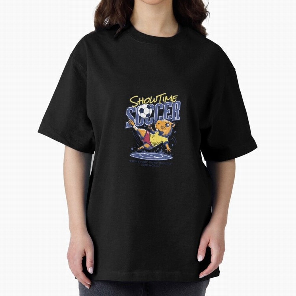 Capybara Soccer Showdown - Showtime World Cup Classic T-Shirt Carry National Pride through FIFA World Cup 2026 Highlighting Neymar, Haaland and Cristiano Ronaldo, Portugal, Spain and Germany Energy, Classic Soccer Heritage, Championship Pressure,