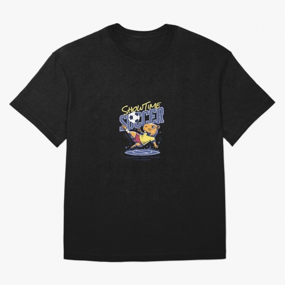 Capybara Soccer Showdown - Showtime World Cup Classic T-Shirt Carry National Pride through FIFA World Cup 2026 Highlighting Neymar, Haaland and Cristiano Ronaldo, Portugal, Spain and Germany Energy, Classic Soccer Heritage, Championship Pressure,