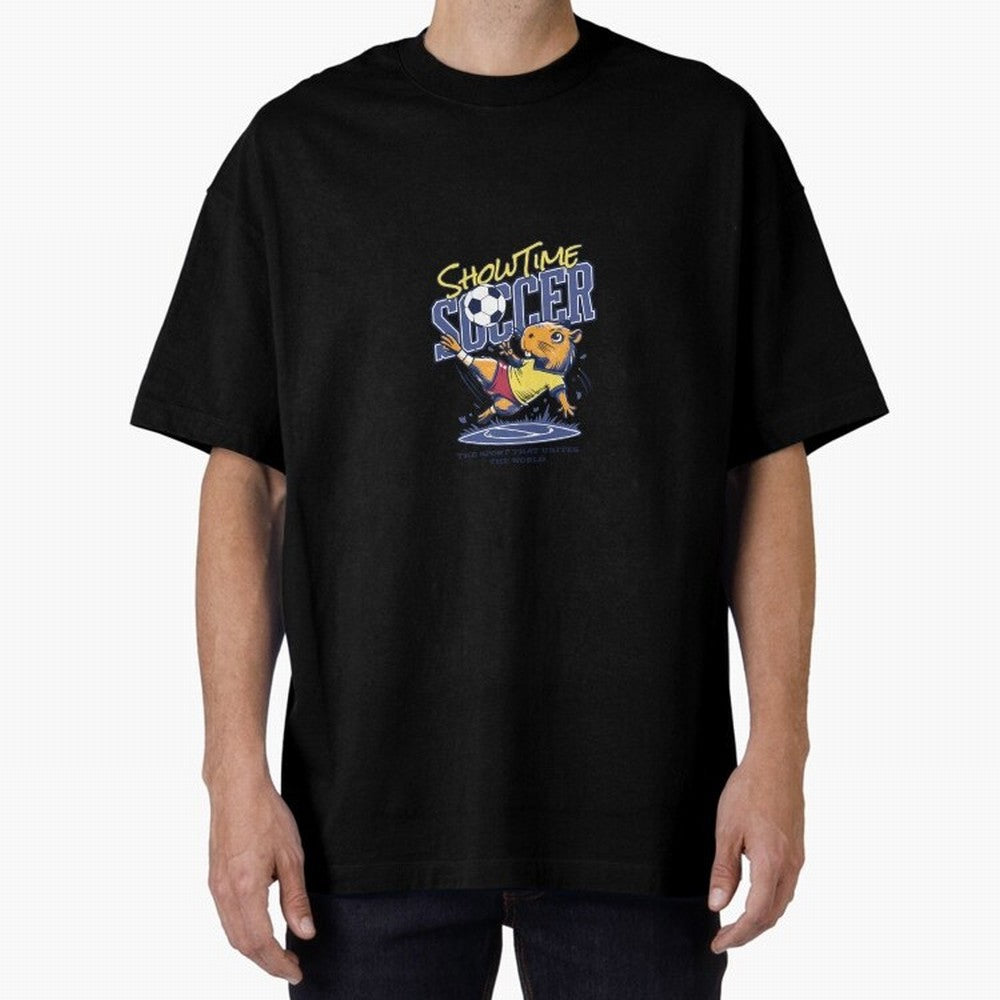 Capybara Soccer Showdown - Showtime World Cup Classic T-Shirt Carry National Pride through FIFA World Cup 2026 Highlighting Neymar, Haaland and Cristiano Ronaldo, Portugal, Spain and Germany Energy, Classic Soccer Heritage, Championship Pressure,