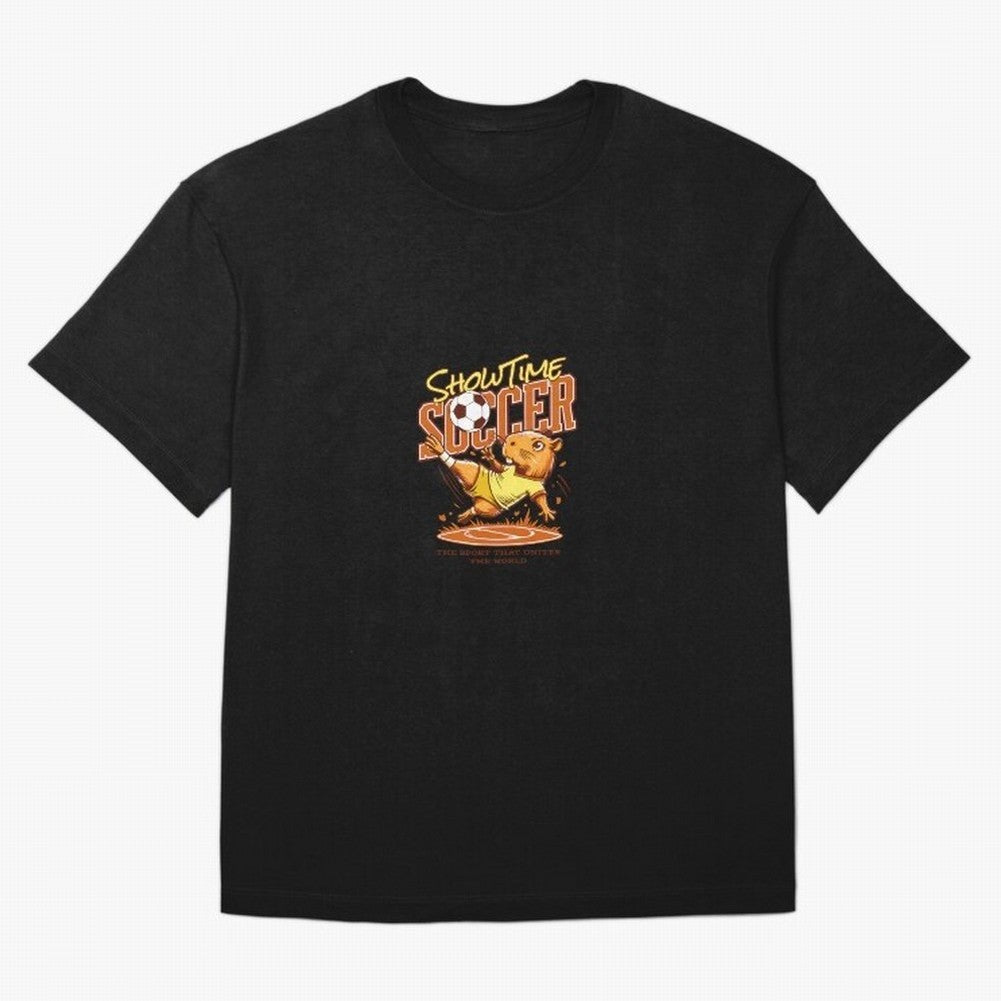 Capybara Playing Soccer Football Yellow Vibes Classic T-Shirt Follow the Final Road of Global Football Passion for FIFA World Cup 2026 USA Canada Mexico, Driven by Neymar, Spain, Match Day Excitement, Supporter Culture, Golden Goals and Global