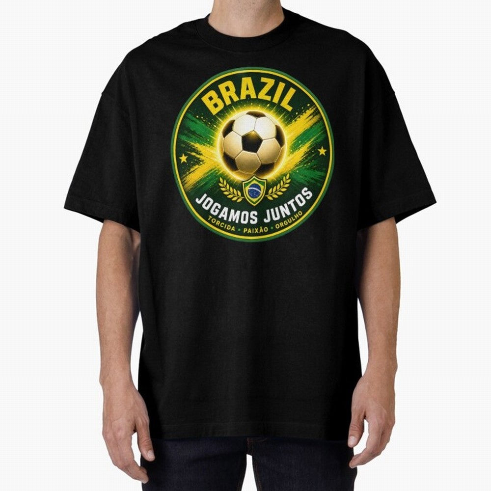 Vibrant and Elegant Brazil Soccer Emblem Classic T-Shirt Honor the Beautiful Game during the FIFA World Cup 2026 Group Stage Journey through CR7 Highlights, France Pride, Vintage Soccer Flavor, Modern Football Stars, National Flags and Final Night