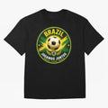 Vibrant and Elegant Brazil Soccer Emblem Classic T-Shirt Honor the Beautiful Game during the FIFA World Cup 2026 Group Stage Journey through CR7 Highlights, France Pride, Vintage Soccer Flavor, Modern Football Stars, National Flags and Final Night