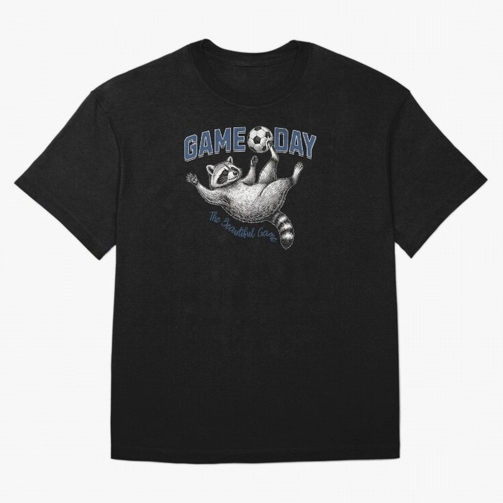 Raccoon Soccer Game Day The Beautiful Game Classic T-Shirt Show Your Love for Global Football Passion for FIFA World Cup 2026 Group Stage, Made for Cristiano Ronaldo, France and Portugal, Soccer Culture, Superstar Moments, National Team Dreams and