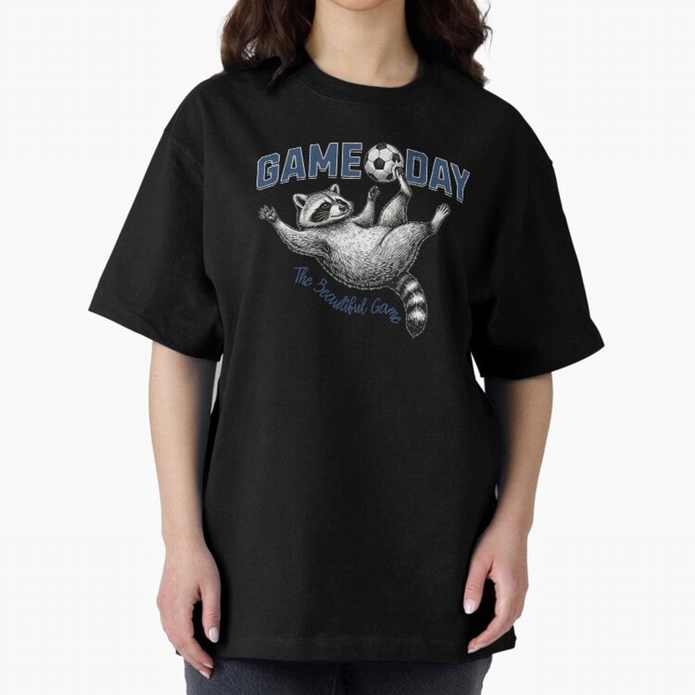 Raccoon Soccer Game Day The Beautiful Game Classic T-Shirt Show Your Love for Global Football Passion for FIFA World Cup 2026 Group Stage, Made for Cristiano Ronaldo, France and Portugal, Soccer Culture, Superstar Moments, National Team Dreams and