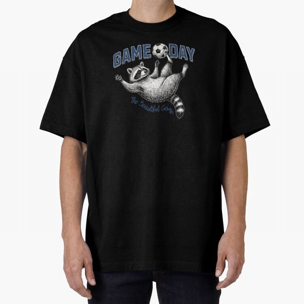 Raccoon Soccer Game Day The Beautiful Game Classic T-Shirt Show Your Love for Global Football Passion for FIFA World Cup 2026 Group Stage, Made for Cristiano Ronaldo, France and Portugal, Soccer Culture, Superstar Moments, National Team Dreams and