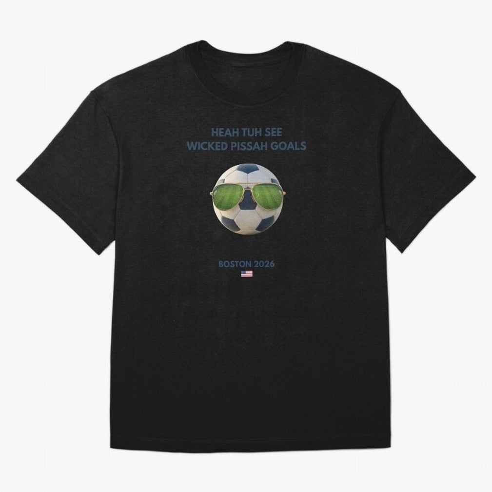 WC26 Hosting City: Boston | Fun and Smart Soccer Fan Gear Classic T-Shirt Follow the Road to Global Football Passion for FIFA World Cup 2026 Group Stage, Inspired by Haaland, England, Goal Celebration Energy, Supporter Heritage, Football Icons and