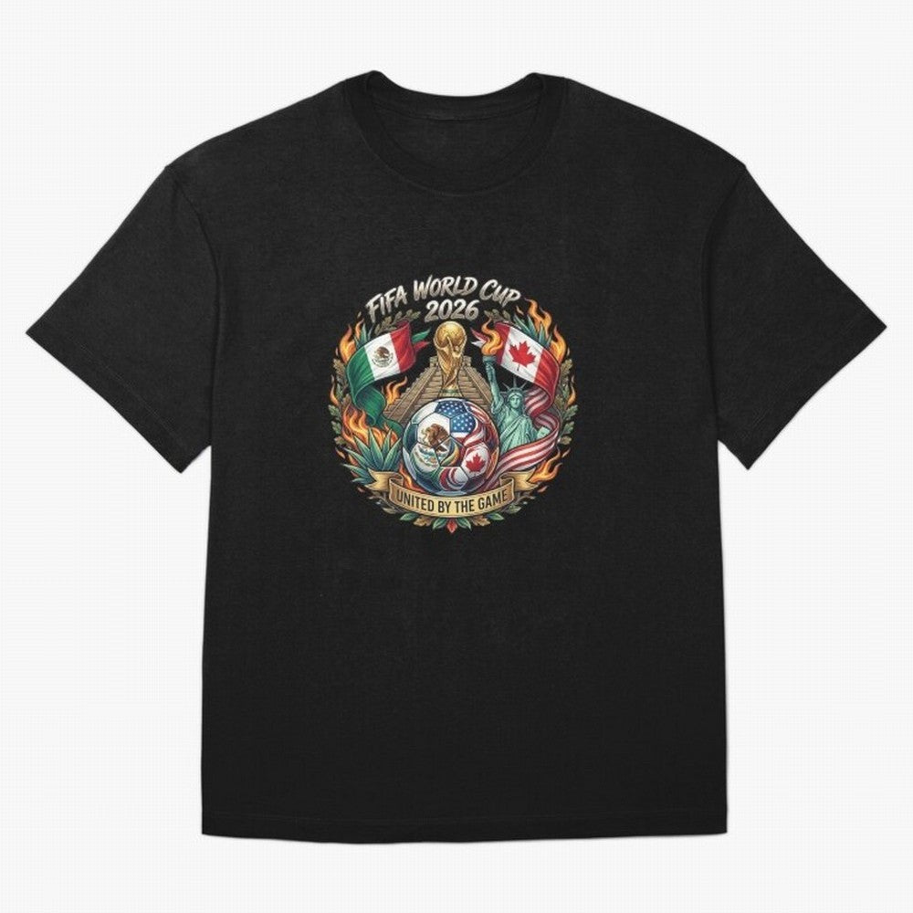 United By The Game 2026 Art Classic T-Shirt Bring Match Day Fire to the FIFA World Cup 2026 Group Stage Journey through Haaland Highlights, Brazil Pride, Soccer Culture, Superstar Moments, National Team Dreams and Competitive Fire; Perfect for