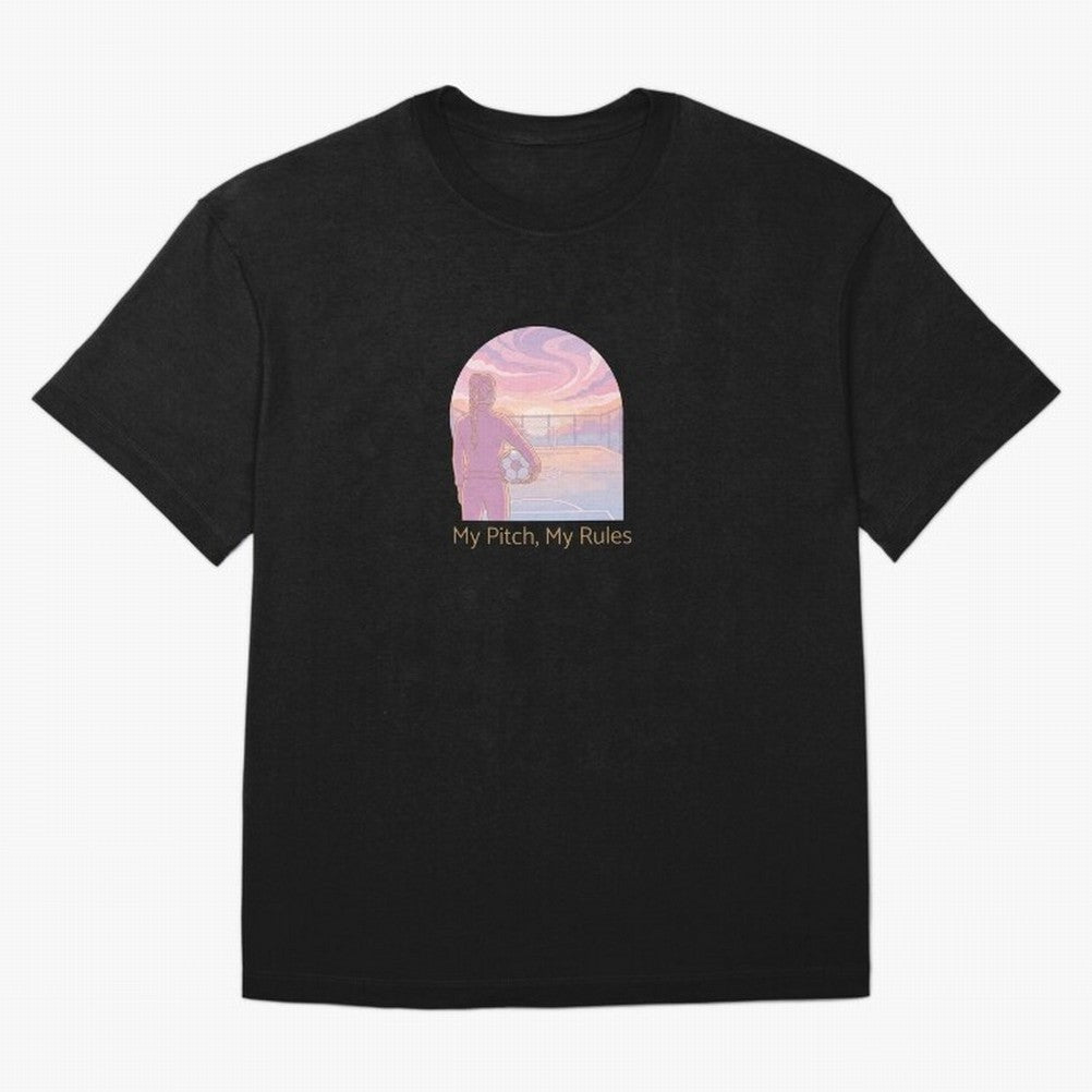 My Pitch My Rules Female Soccer Empowerment Classic T-Shirt Experience FIFA World Cup 2026 Group Stage Centered on Cristiano Ronaldo, Brazil, Portugal and Argentina Energy, Match Day Excitement, Supporter Culture, Golden Goals and Global Football