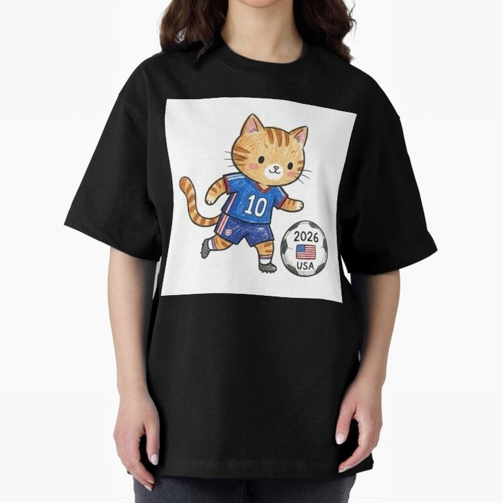 USA Soccer Cat #10 - 2026 World Cup Fan Art Classic T-Shirt Bring World Football Passion into the FIFA World Cup 2026 Group Stage Journey through Mbappe Highlights, Portugal, Spain and Germany Pride, Game Day Rituals, Football Legends, Country