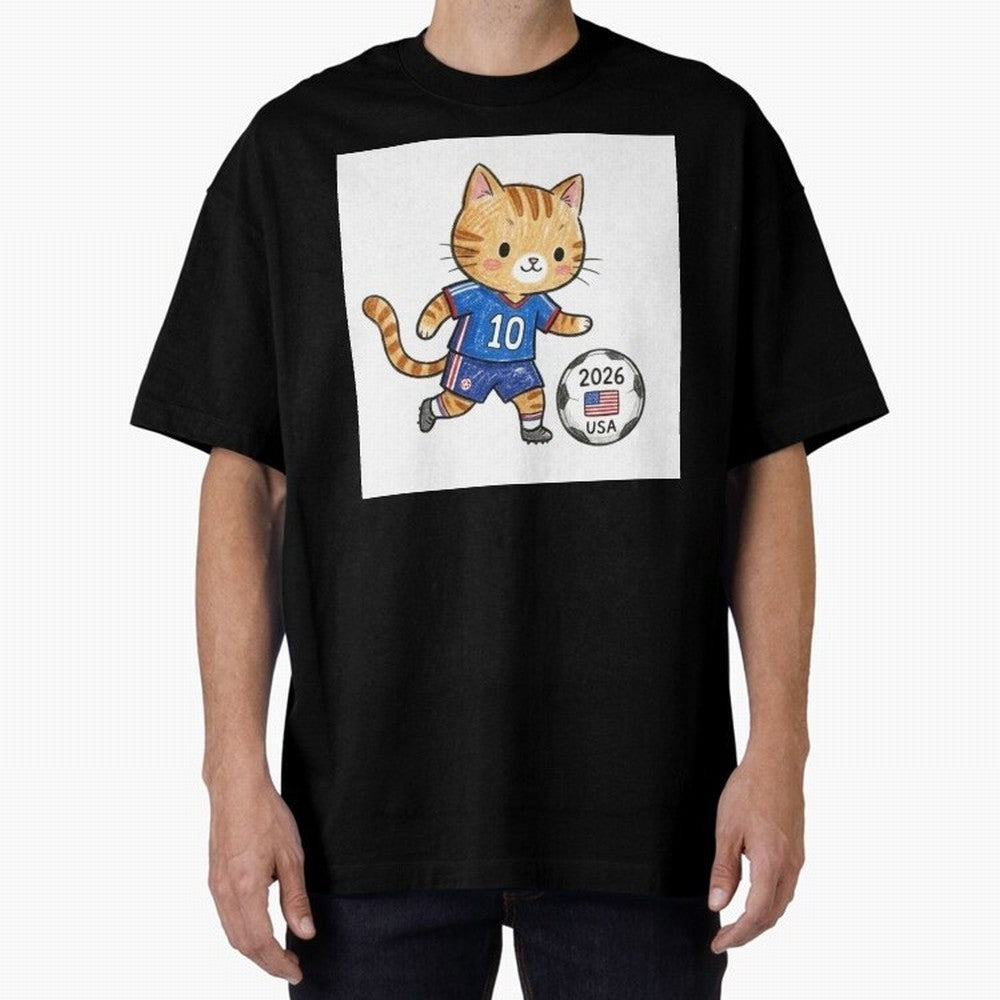 USA Soccer Cat #10 - 2026 World Cup Fan Art Classic T-Shirt Bring World Football Passion into the FIFA World Cup 2026 Group Stage Journey through Mbappe Highlights, Portugal, Spain and Germany Pride, Game Day Rituals, Football Legends, Country