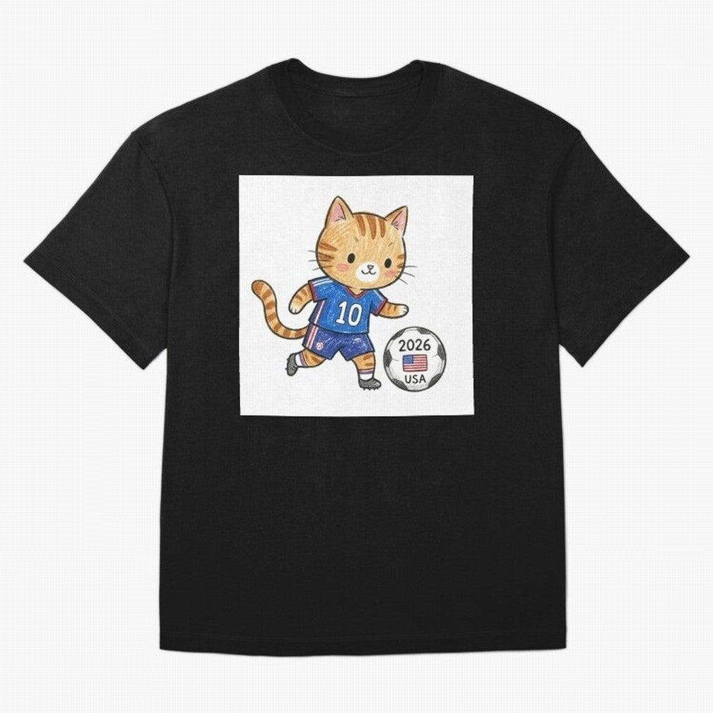 USA Soccer Cat #10 - 2026 World Cup Fan Art Classic T-Shirt Bring World Football Passion into the FIFA World Cup 2026 Group Stage Journey through Mbappe Highlights, Portugal, Spain and Germany Pride, Game Day Rituals, Football Legends, Country