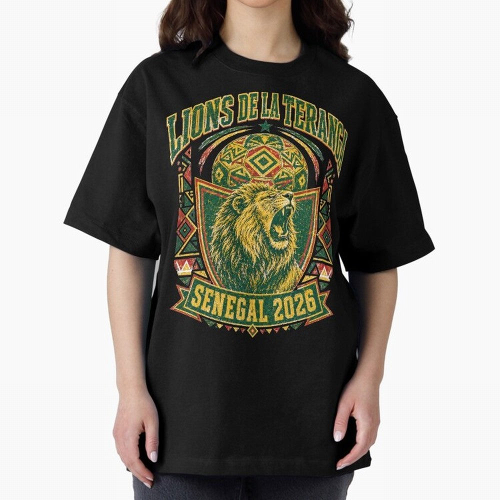 Lions De La Teranga Senegal 2026 World Cup Soccer T-Shirt Classic T-Shirt Bring International Match Energy to FIFA World Cup 2026 for Fans of Mbappe and Neymar and Argentina, Bringing Stadium Chants, National Pride, Trophy Dreams and Unforgettable