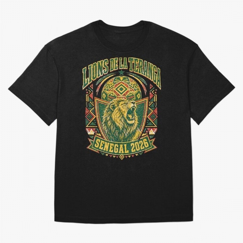 Lions De La Teranga Senegal 2026 World Cup Soccer T-Shirt Classic T-Shirt Bring International Match Energy to FIFA World Cup 2026 for Fans of Mbappe and Neymar and Argentina, Bringing Stadium Chants, National Pride, Trophy Dreams and Unforgettable