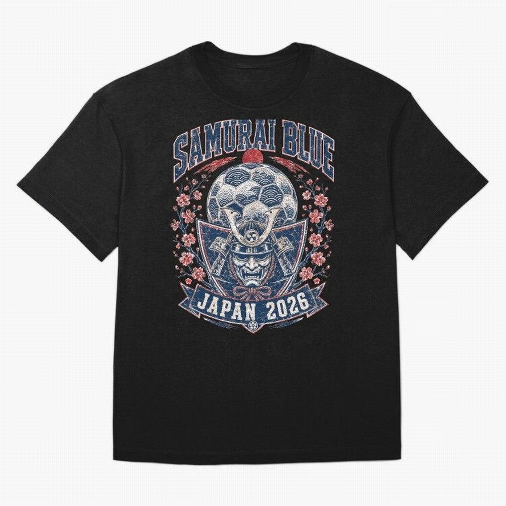 Samurai Blue Japan 2026 World Cup Soccer T-Shirt Classic T-Shirt Back the Journey through Match Day Hype around FIFA World Cup 2026 Group Stage, Neymar, Haaland and Cristiano Ronaldo, Argentina, Retro Football Energy, Iconic Rivalries, Trophy Chase