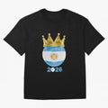 Argentina Football Champion Crown 2026 Classic T-Shirt Discover Match Day Hype around FIFA World Cup 2026 Group Stage, Messi, CR7 and Mbappe, England and Germany, Worldwide Fan Energy, Dramatic Goals, Stadium Lights and Championship Celebrations;