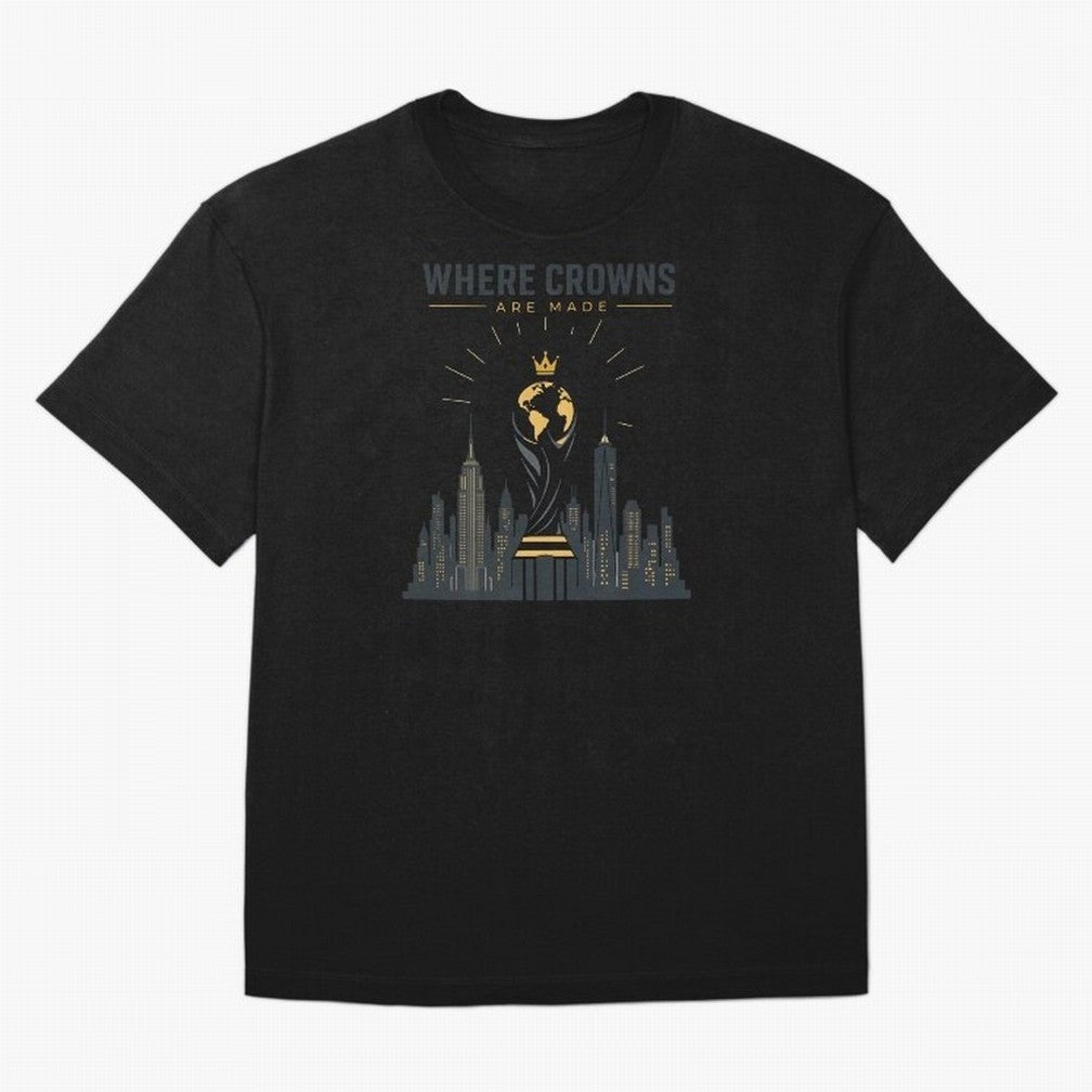 Where Crowns Are Made Classic T-Shirt Feel International Energy from FIFA World Cup 2026 USA Canada Mexico Spirit, Celebrating Portugal, Neymar, Haaland and Cristiano Ronaldo, Supporter Pride, Iconic Celebrations, Legendary Names and Global Match