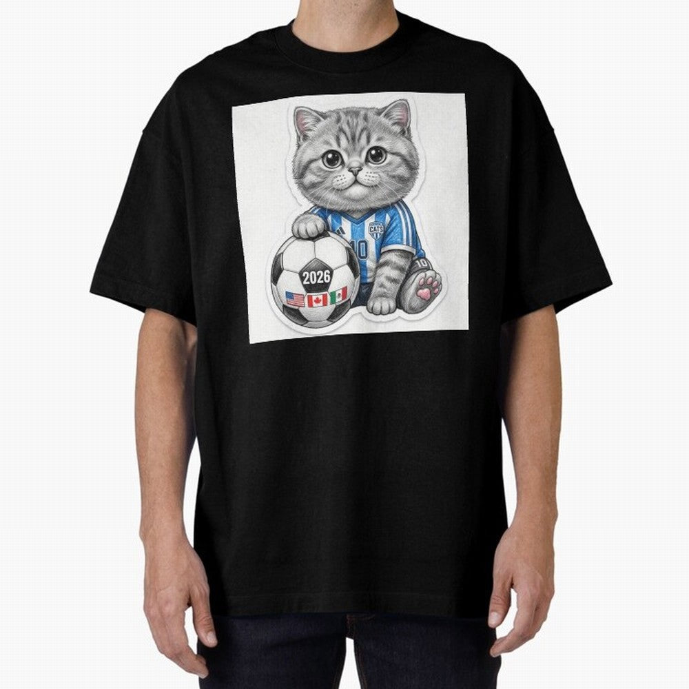 Cute Soccer Kitten #10 - FIFA 2026 World Cup Fan Art Classic T-Shirt Live for the Drama of Match Day Hype around FIFA World Cup 2026, Neymar, Haaland and Cristiano Ronaldo, Spain and Netherlands, Classic Soccer Heritage, Championship Pressure, Fan