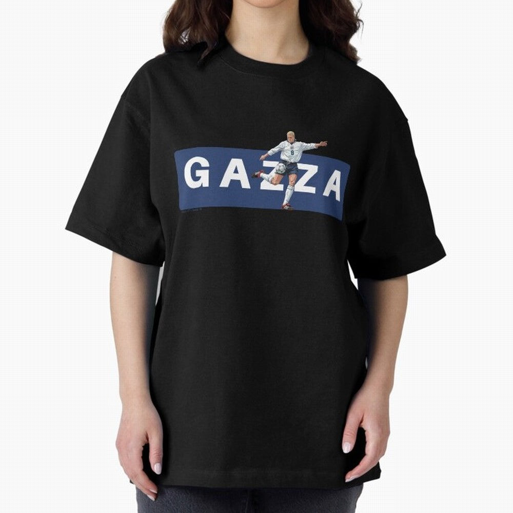Gazza England Retro T-shirt Classic T-Shirt Celebrate FIFA World Cup 2026 Spirit, Inspired by Argentina, France and Brazil, Neymar, Global Supporter Spirit, Legendary Goals, National Colors and Tournament Celebration; Ideal for Passionate Fans Who