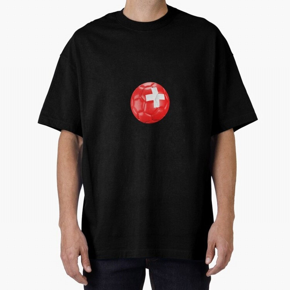Switzerland Football Classic T-Shirt Celebrate Football Heritage in Global Football Passion for FIFA World Cup 2026 Group Stage, Celebrating Haaland and Mbappe, England, France and Netherlands, Vintage Soccer Flavor, Modern Football Stars, National