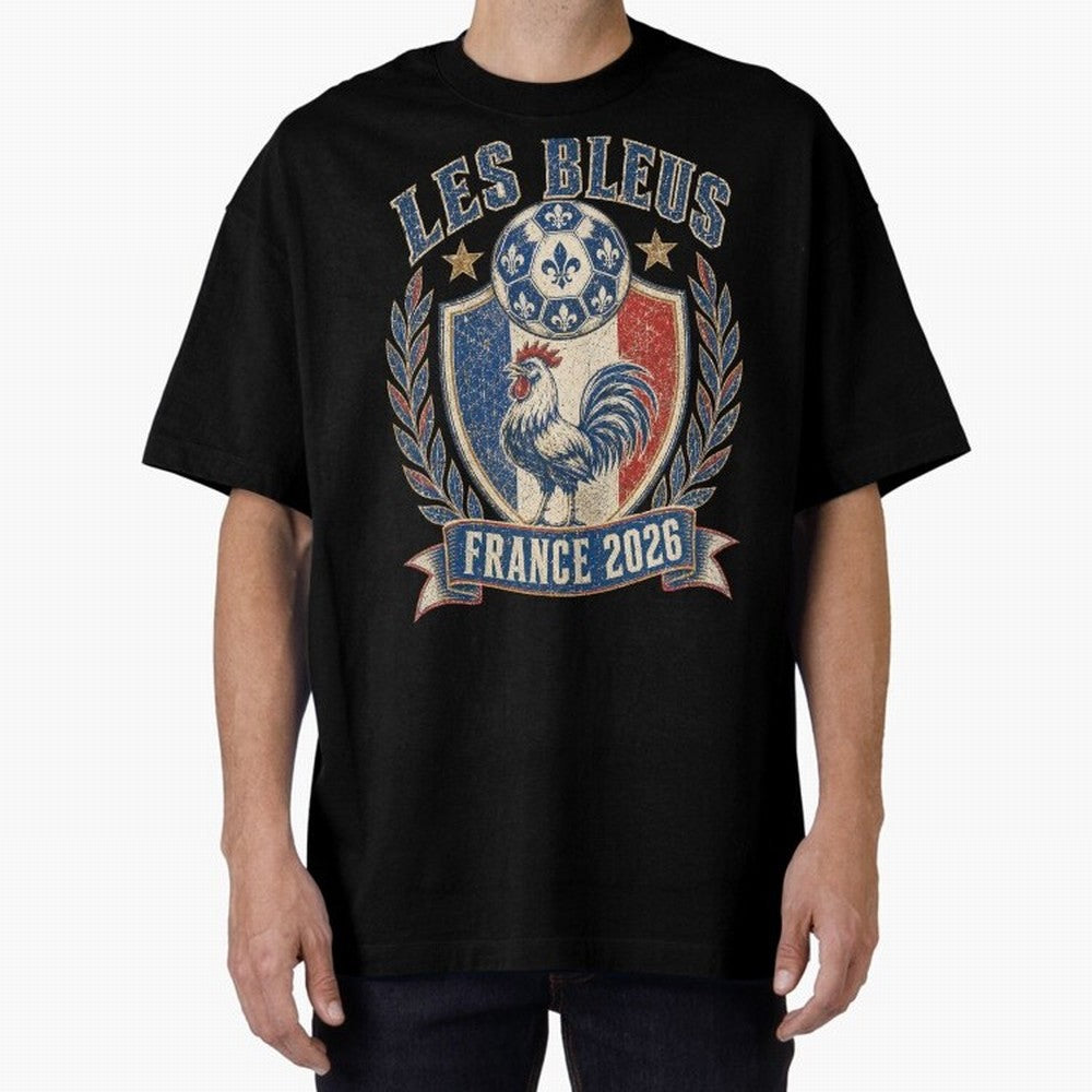 Les Bleus France 2026 World Cup Soccer T-Shirt Classic T-Shirt Relive Legendary Nights from FIFA World Cup 2026 Spirit, Capturing England, Haaland, Match Day Excitement, Supporter Culture, Golden Goals and Global Football Passion; Ideal for Fans