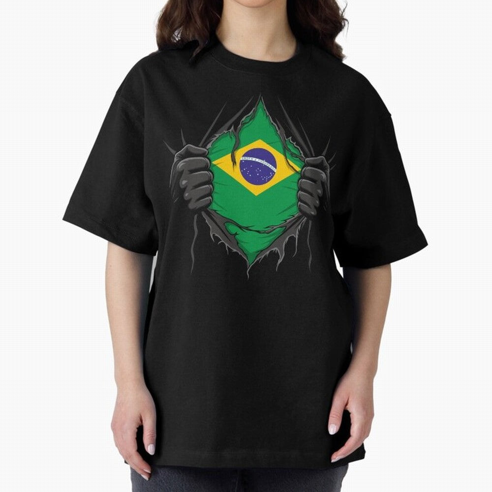Brazil Flag - National Team Fans Classic T-Shirt Follow FIFA World Cup 2026 Spirit, Made for Brazil, Portugal and Argentina, CR7 and Messi, Tournament Hype, Historic Matchups, Family Viewing Parties and Global Sports Pride; Ideal for Fans Who