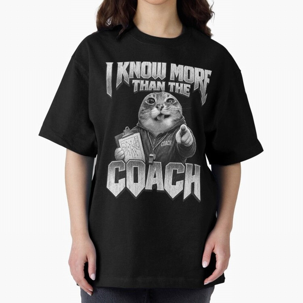 I Know More Than The Coach Funny World Cup 2026 Meme USA Soccer Fan Silly Cat Classic T-Shirt Show Passion for the Stars of FIFA World Cup 2026 USA Canada Mexico Spirit, Filled with Argentina, Neymar, Retro Football Energy, Iconic Rivalries, Trophy
