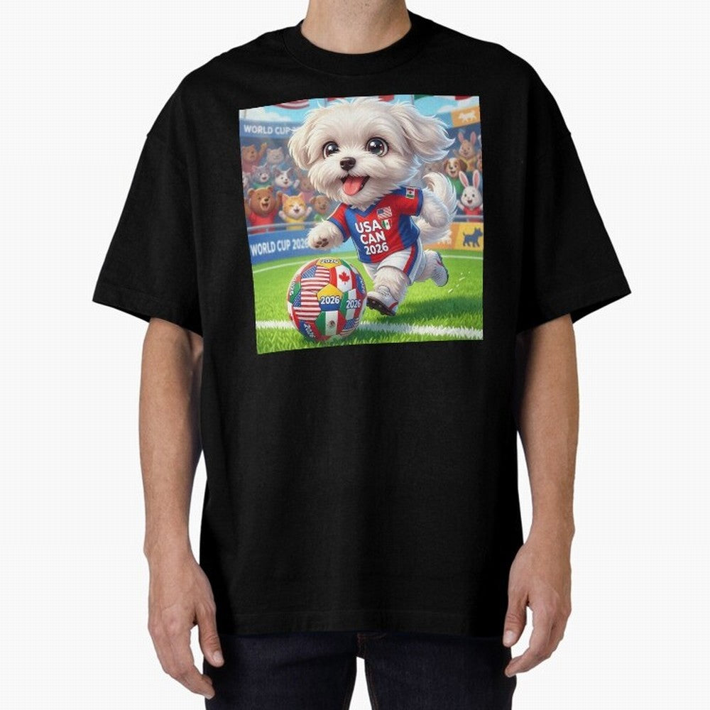 Cute Maltese Soccer Star - FIFA 2026 World Cup Edition Classic T-Shirt Show Your Tournament Heart for FIFA World Cup 2026 Group Stage for Fans of Neymar, Haaland and Cristiano Ronaldo and Spain, Bringing Game Day Rituals, Football Legends, Country