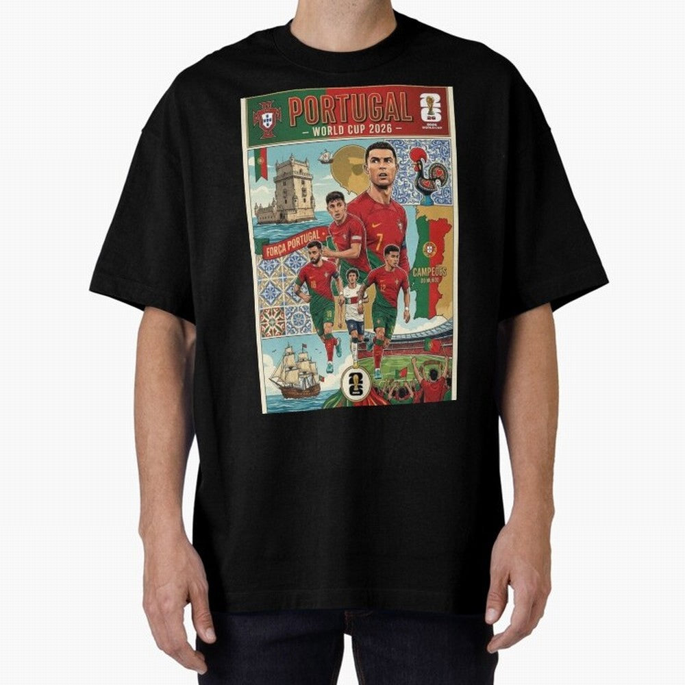 Portugal 2026 ¨C In Search of Glory Classic T-Shirt Bring International Match Energy to FIFA World Cup 2026 Group Stage Driven by Messi and Cristiano Ronaldo, Spain and Netherlands Energy, Championship Spirit, Famous Goals, Roaring Crowds and